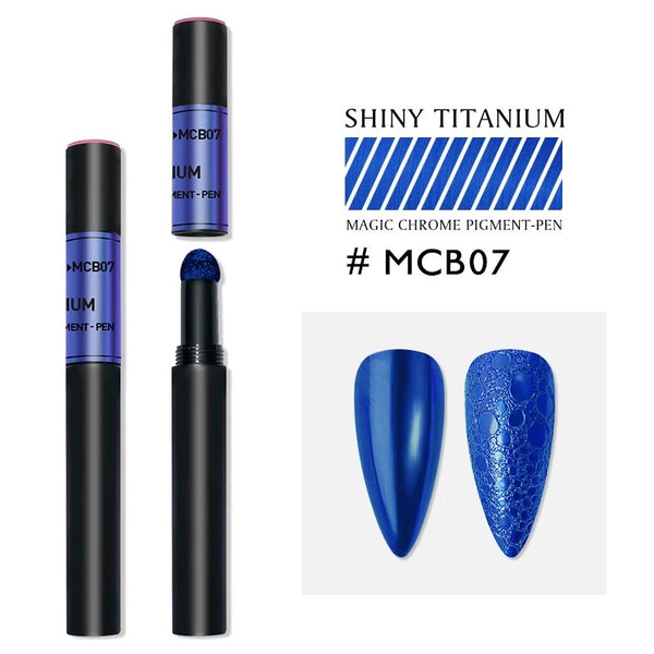 MCB07 Chrome air cushion nail powder pen